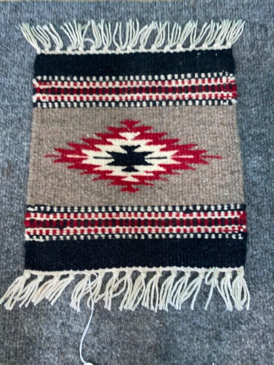New Mexico 100% Wool Hand Woven Mat Wall Hanging (ss2067701)