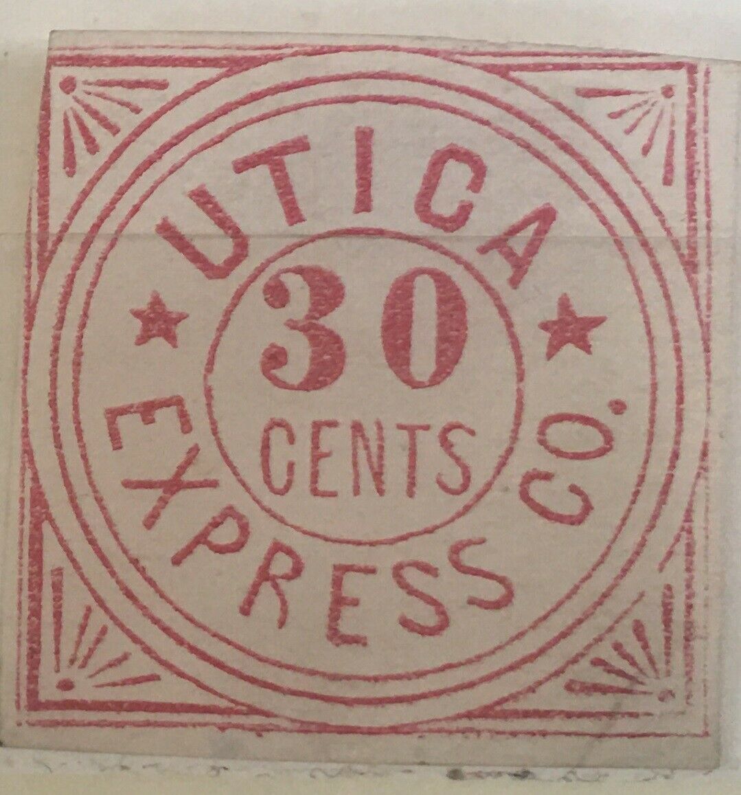 U.s. Local Post "utica Express Co" Bogus Fakes Forgeries Reprints