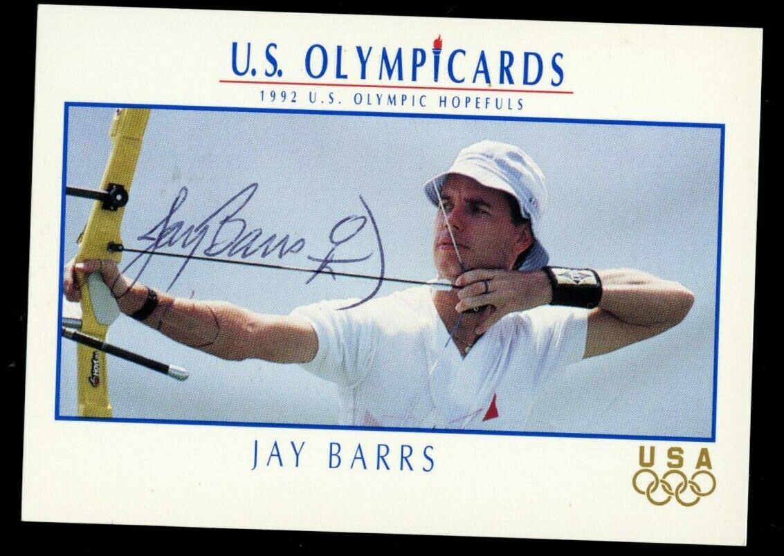 Jay Barrs #1 Signed Autograph Auto 1992 Impel U.s. Olympic Hopefuls Card
