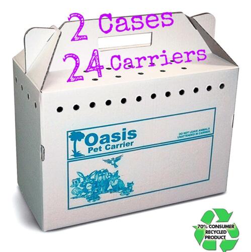 Disposable Cardboard Pet Carrier, Travel Carrier, 17.5 X12.25 X8.75 , 24/case