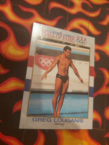 1991 Impel Usa 🇺🇸 Olympic Hall Of Famer Greg Louganis Diving Malibu California