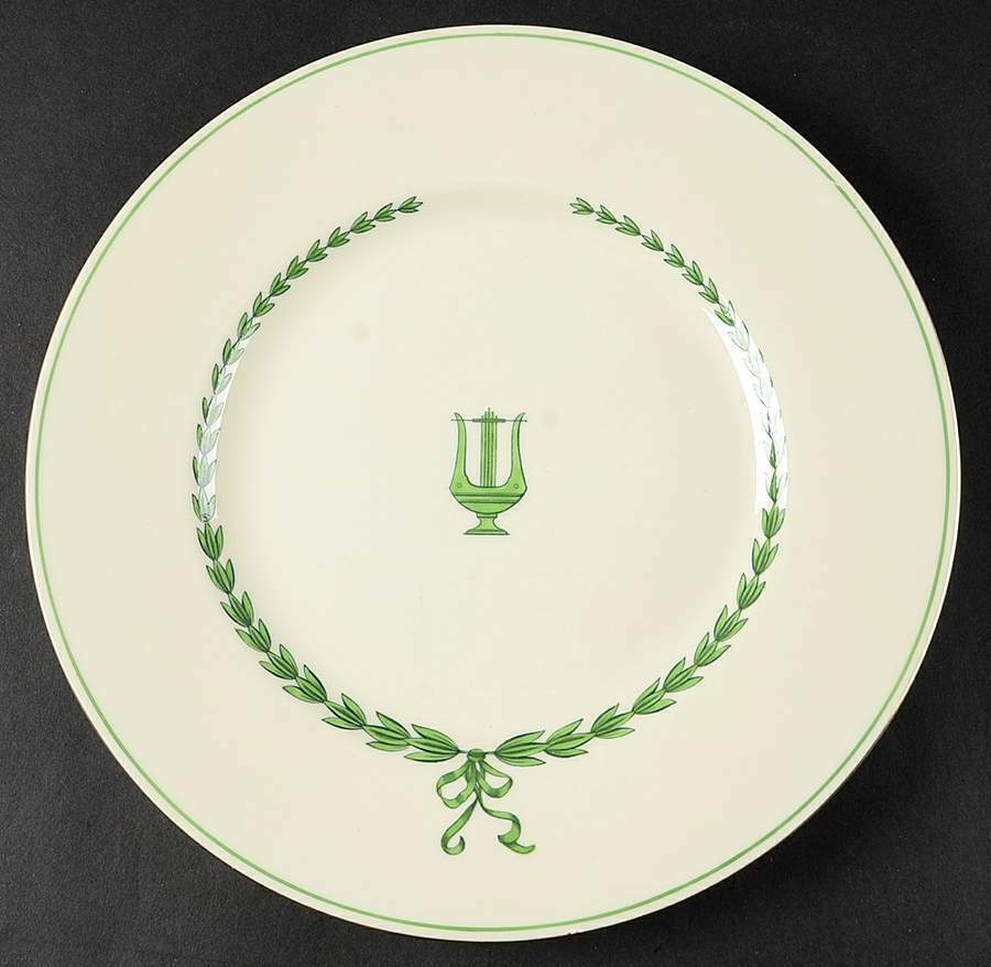 Minton Lyre Green Dinner Plate 332598