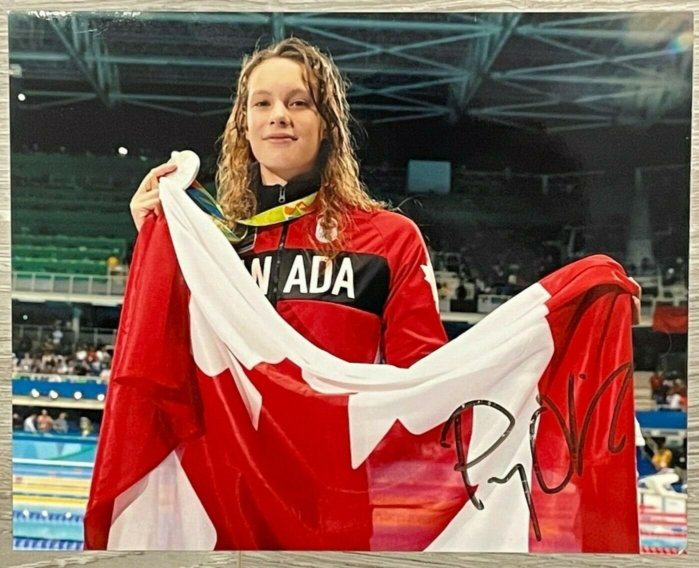 Penny Oleksiak Signed Photo (8x10) - Team Canada - Olympics Gold Medal
