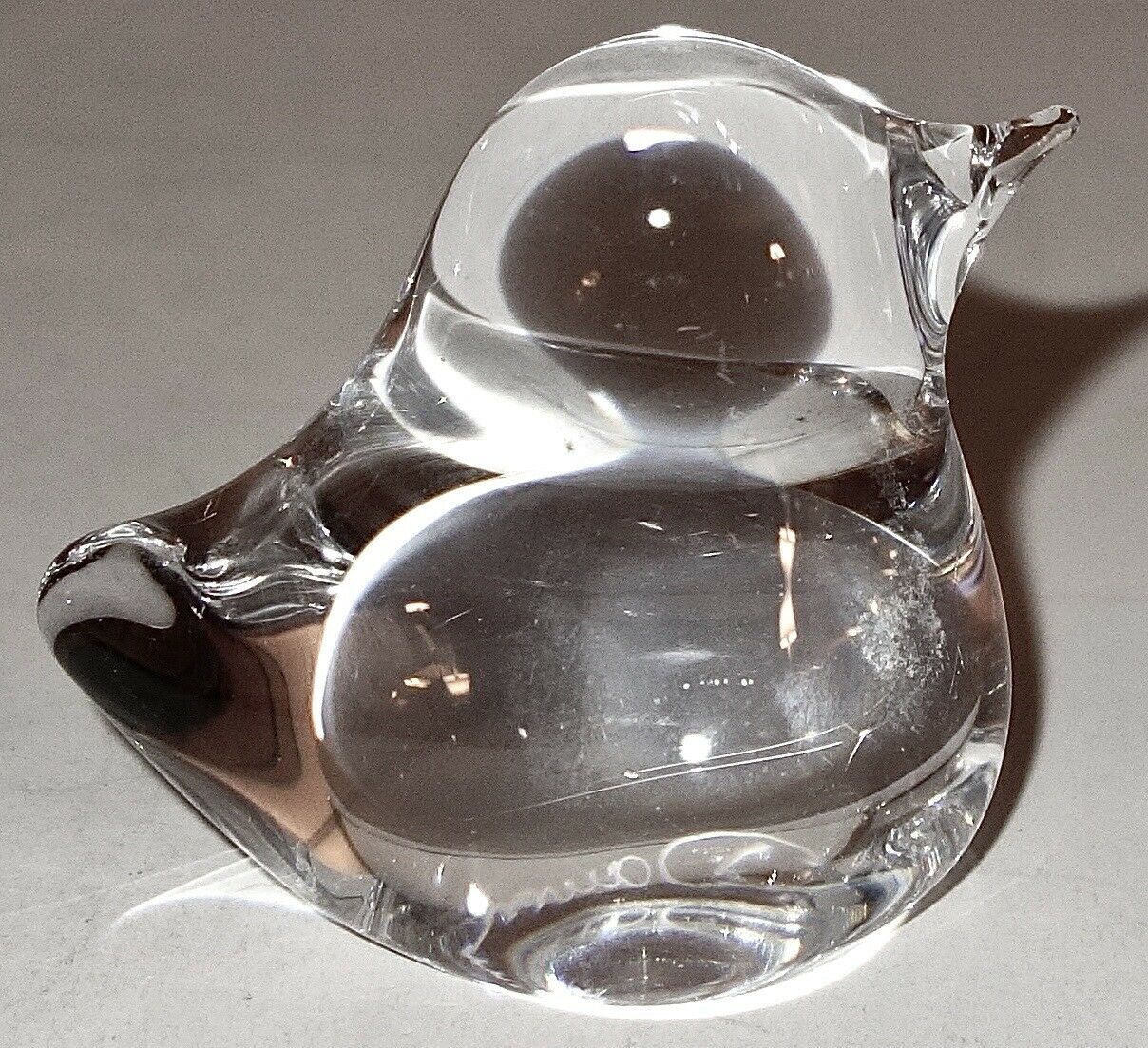 Early Vintage Daum Nancy France Blown Glass Bird Figurine~lot #7! Nr!