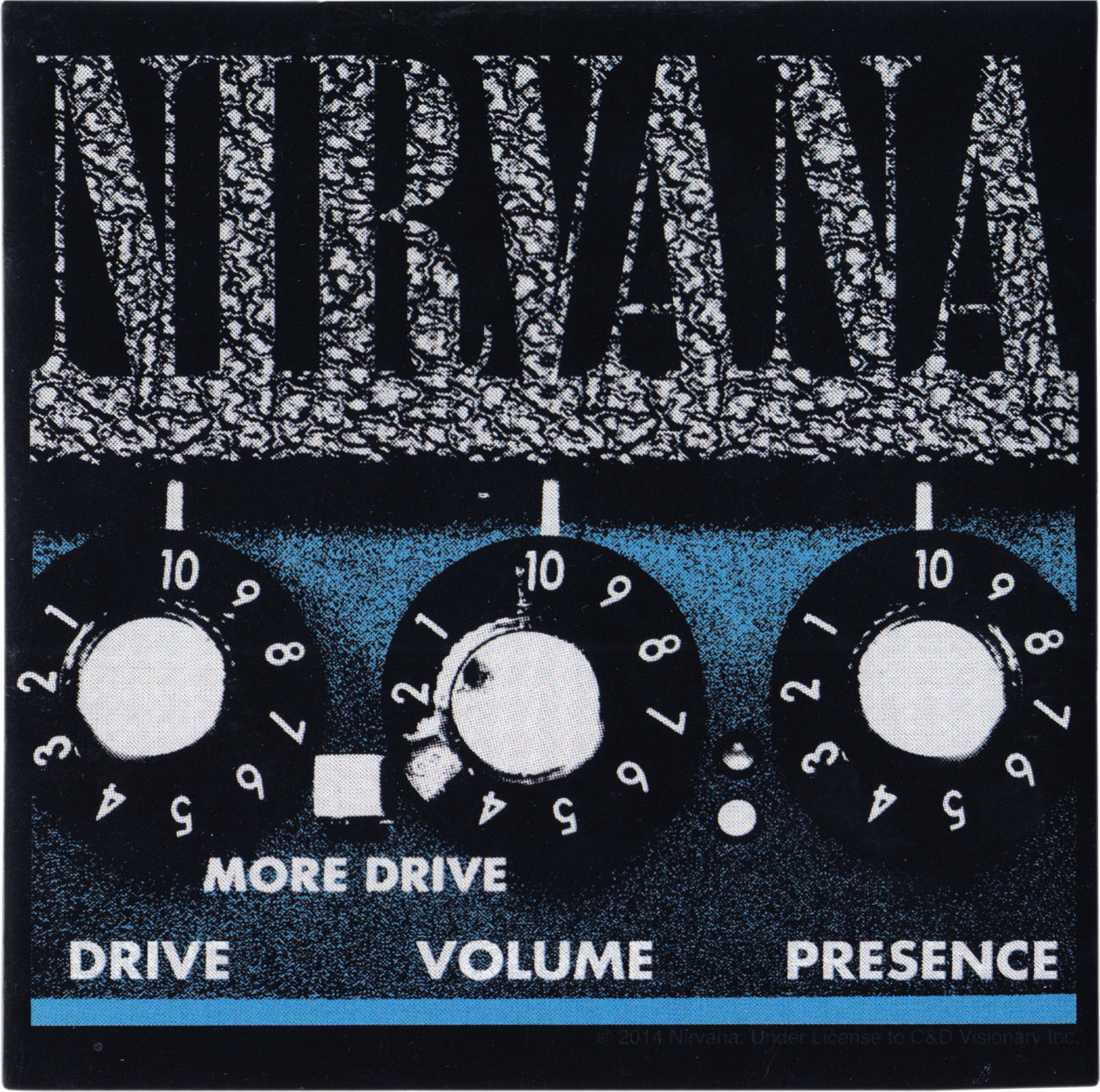 Sticker - Nirvana Amp Logo Grunge Rock Music Band Kurt Cobain 4.5" Decal #5731