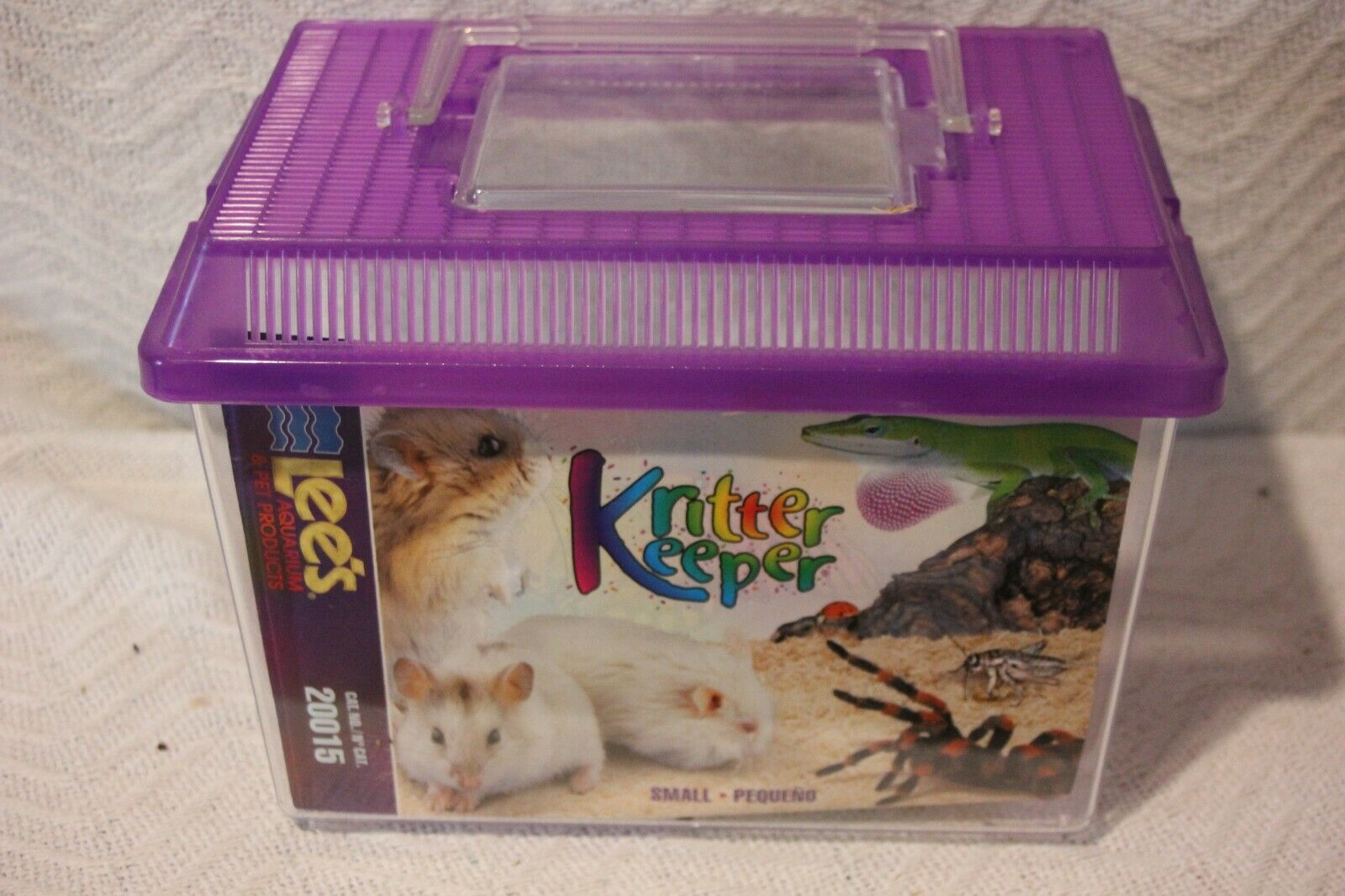 Lees Aquarium & Pet Product Kritter Keeper Lid Small Pet 9.5x7x6 Purple # 20015